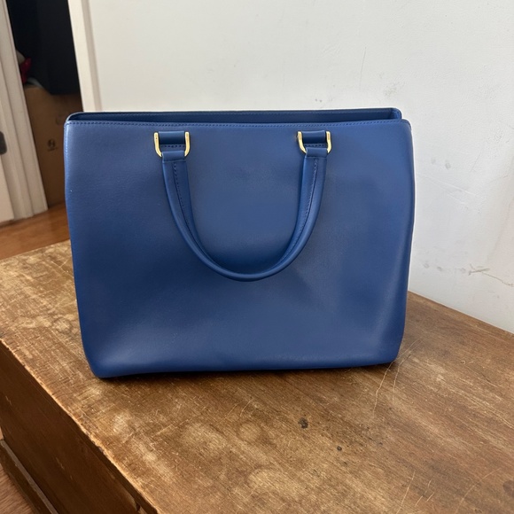 Longchamp blue leather shoulder bag - Picture 2 of 6